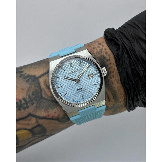 Custom Seiko Mod • Ice Blue Fluted PRX • 40mm
